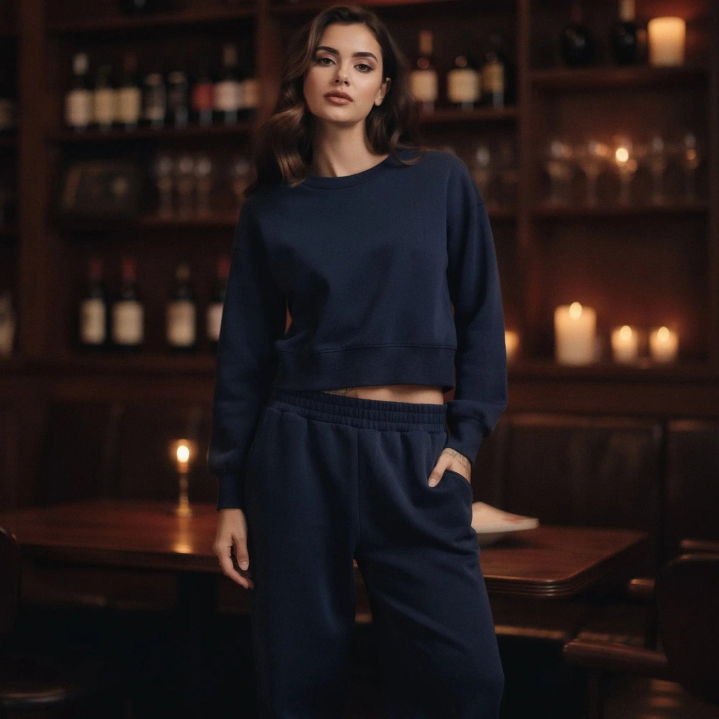 Light gray relaxed fit crew neck sweatshirt with long sleeves and soft fabric, view showcasing stitching and cuffs