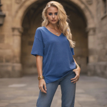 Light gray cropped casual t shirt with a relaxed fit and crew neck, featuring short sleeves and soft fabric, view