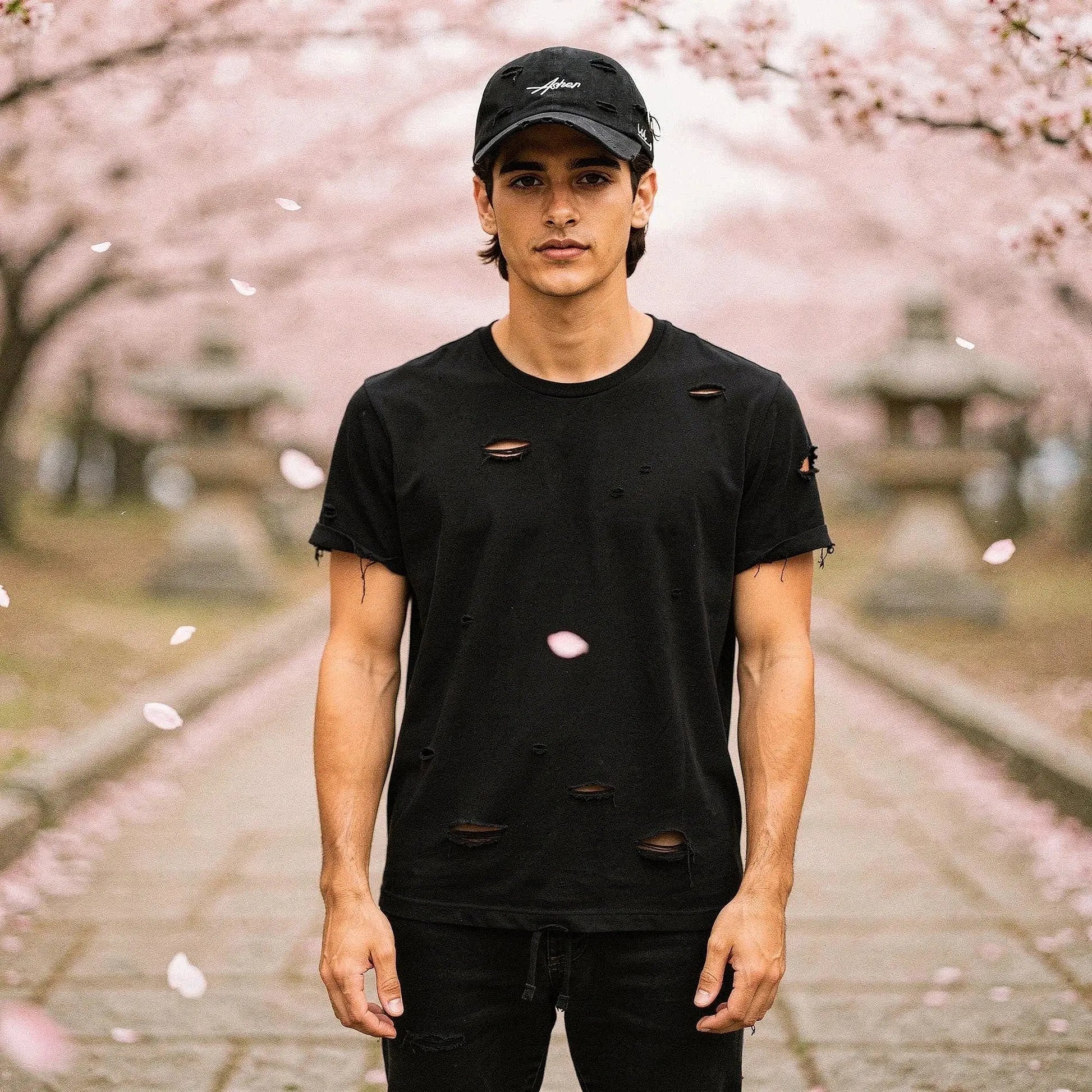 View of a relaxed fit crew neck long sleeve casual t shirt in light gray, showcasing soft cotton material and stitching details