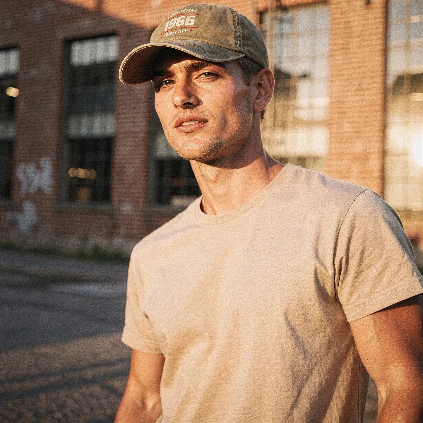 View of a light gray relaxed fit crew neck short sleeve casual t shirt made