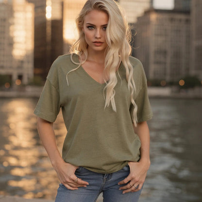 Light gray cropped casual t shirt with a relaxed fit and crew neck, featuring short sleeves and soft fabric, view
