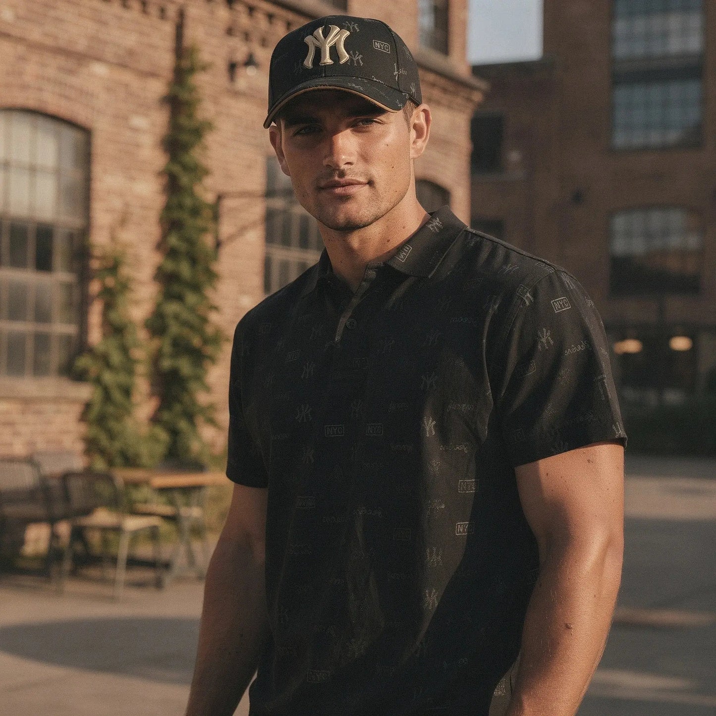 View of a slim fit crew neck short sleeve casual tee in soft cotton, featuring a solid color and a modern silhouette